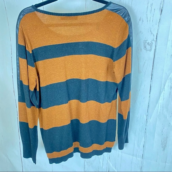 Iris Setlakwe striped brown black sweater XL - Picture 3 of 7
